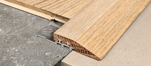 Progress Profiles - Réducteur Proslider Wood avec base en aluminium chêne naturel (12.5 mm) 1/2" x 8' 10-5/16"