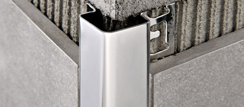 Progress Profiles - Moulure de protection de coin Probord acier inoxydable poli (12.5 mm) 1/2" x 8' 10-5/16"