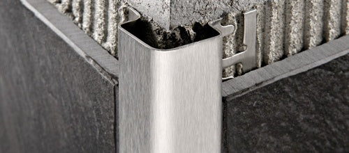 Progress Profiles - Moulure de protection de coin Probord acier inoxydable satiné (10 mm) 3/8" x 8' 10-5/16"