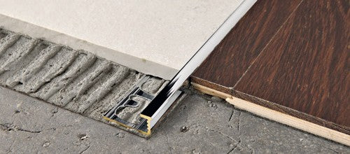 Progress Profiles - Moulure décorative pour bordure Proelegant laiton chromé (12.5 mm) 1/2" x 8' 10-5/16"