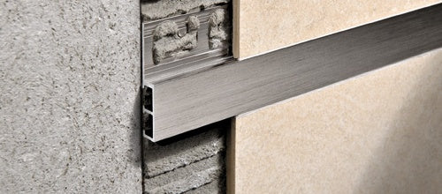 Progress Profiles - Moulure décorative pour bordure de céramique Profinlist 20 aluminium anodisé titane (10 mm) 3/8" x 8' 10-5/16"