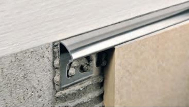 Progress Profiles - Moulure décorative pour bordure de céramique Projolly acier inoxydable poli (12.5 mm) 1/2" x 8' 10-5/16"