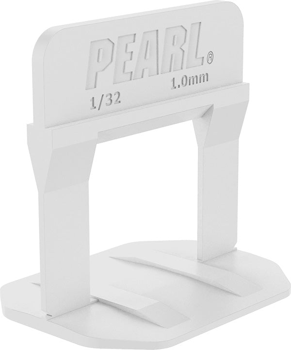 Pearl Abrasive - Clips de nivellement PLS White 1/32" (Pack of 500)