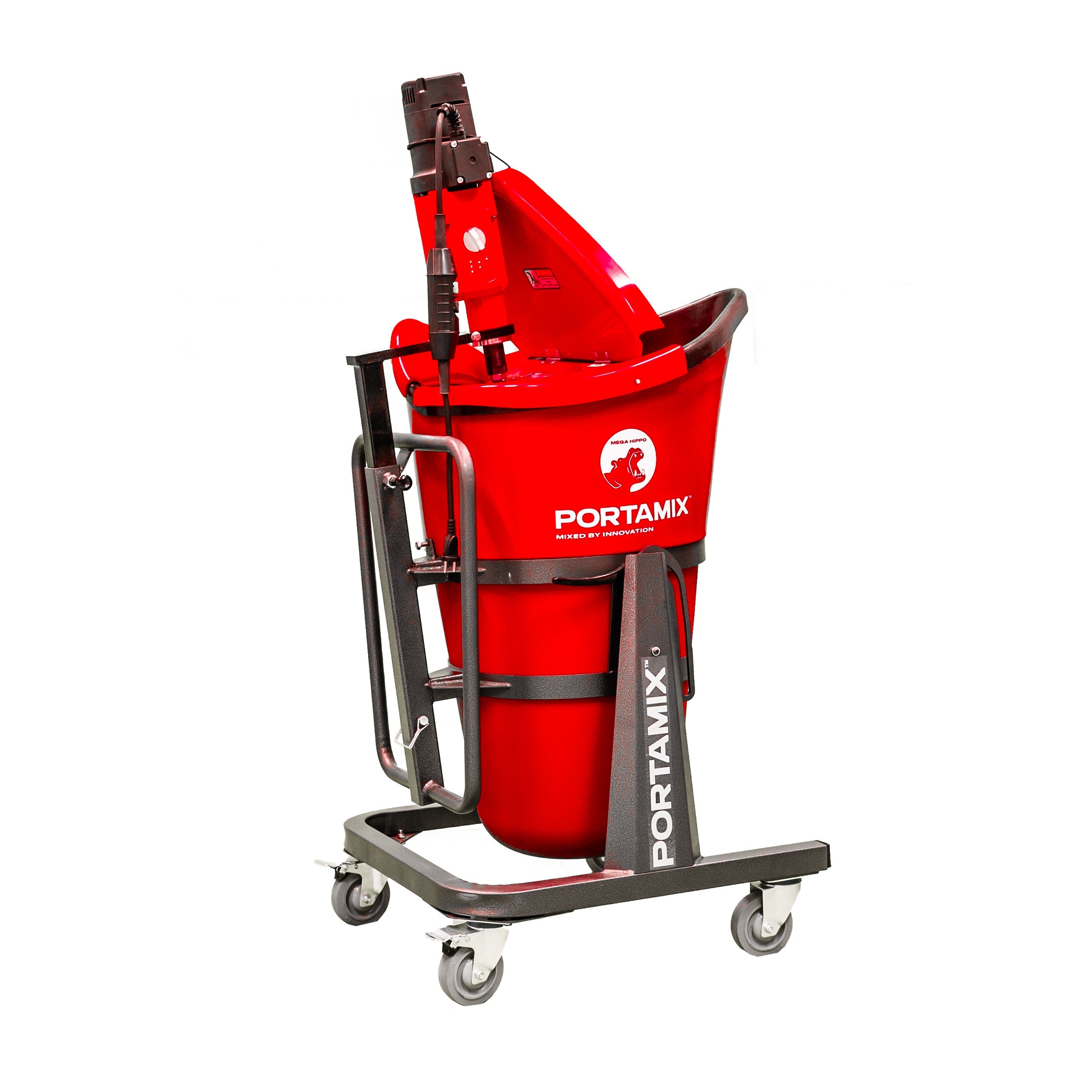 Portamix - Station de mélange de coulis avec fil Mega Hippo Gen I 1800W 110V avec palettes de mélange en hélix 9-1/4"