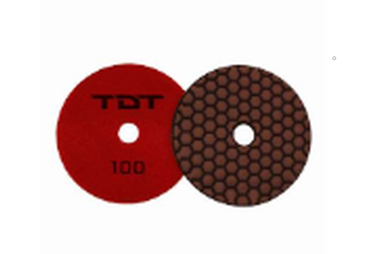 TDT Tools - Diamond Dry Round Polishing Pad Grit 100 - PP100
