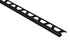 Schluter - QUADEC Profilé de bordure carré - plastique PVC noir 1/4" (6 mm) x 8' 2-1/2"