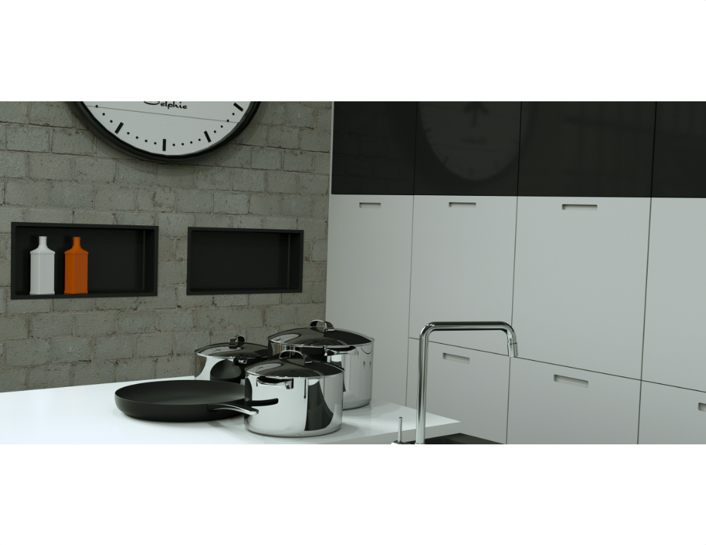 Fusion - 12" x 24" - Niche de douche Acier inoxydable noir ||PRO1224B