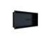 Fusion - 12" x 24" - Niche de douche avec demi tablette acier inoxydable Noir (Discontinué) ||PRO1224THB
