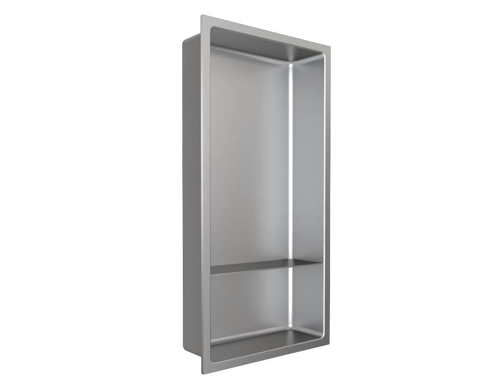 Fusion - 12" x 24" - Niche de douche avec tablette acier inoxydable ||PRO2412T