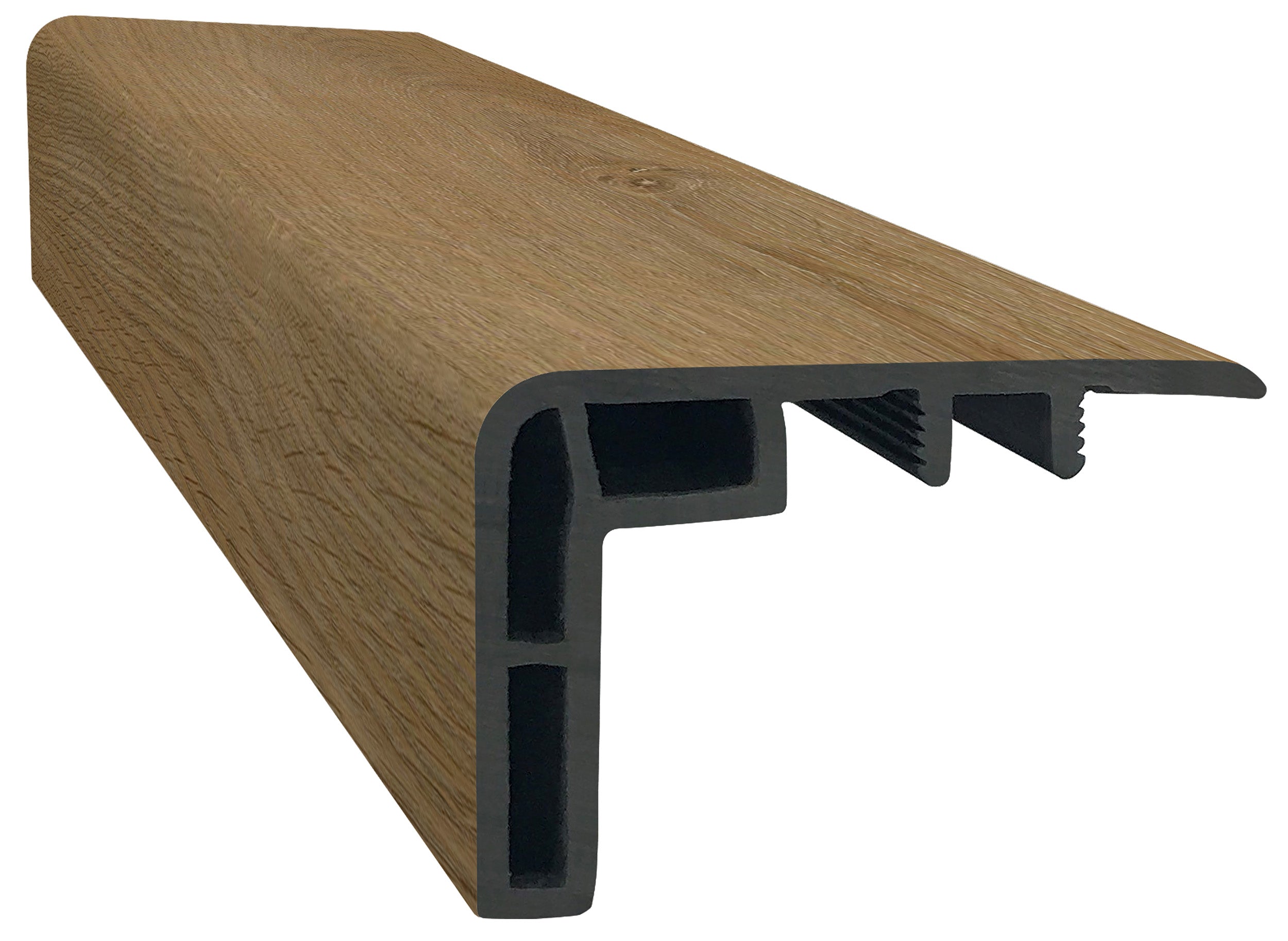 ProSolutions - Nez de marche en vinyl SPC à chevauchement Elevation Adirondack 1-3/8" x 2-1/8" x 94"