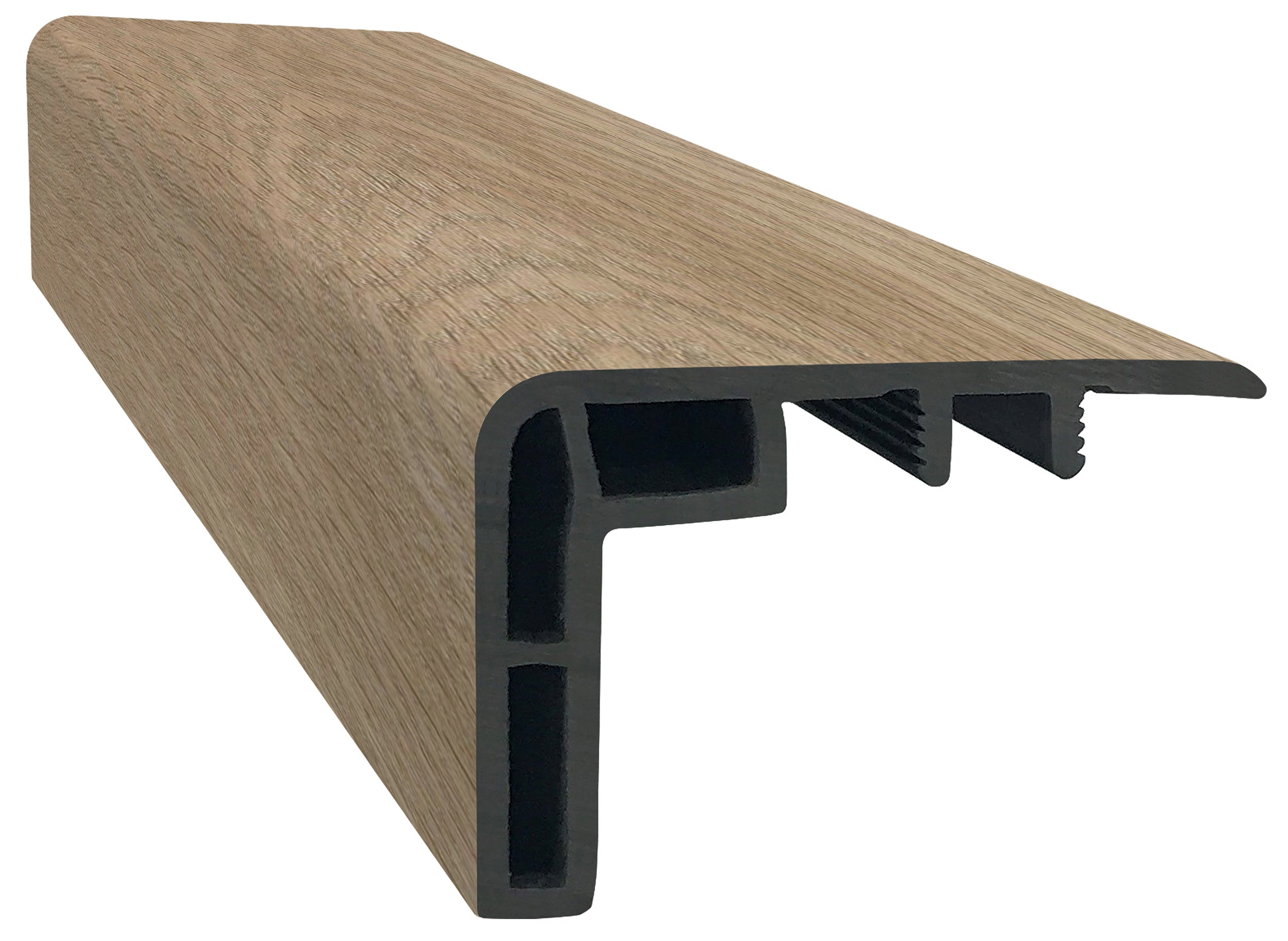 ProSolutions - Nez de marche en vinyl SPC à chevauchement Elevation Berkshire 1-3/8" x 2-1/8" x 94"