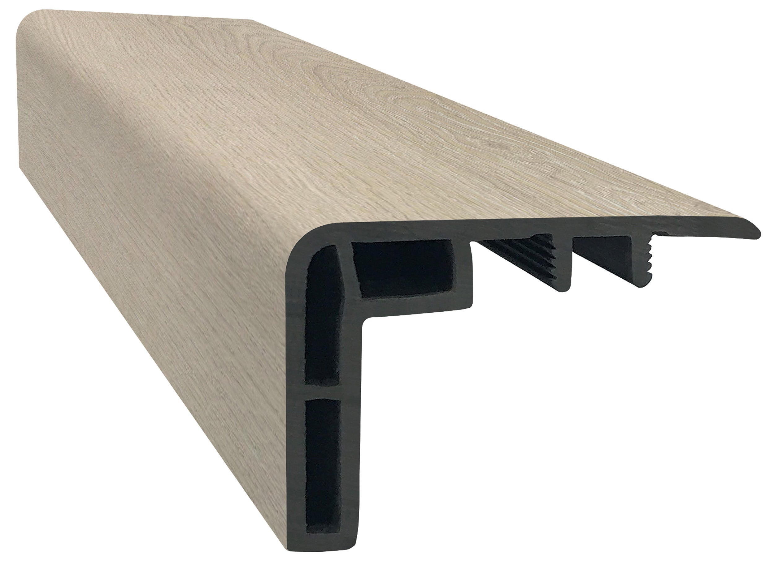 ProSolutions - Nez de marche en vinyl SPC à chevauchement Elevation Cascade 1-3/8" x 2-1/8" x 94"