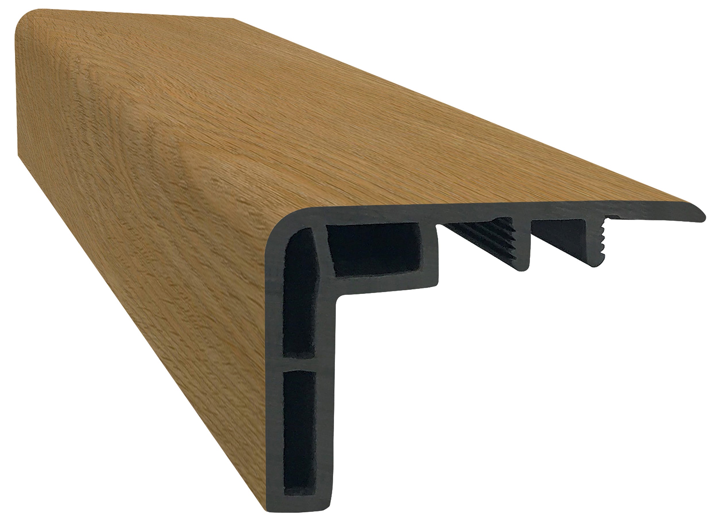 ProSolutions - Nez de marche en vinyl SPC à chevauchement Elevation Laurentian 1-3/8" x 2-1/8" x 94"