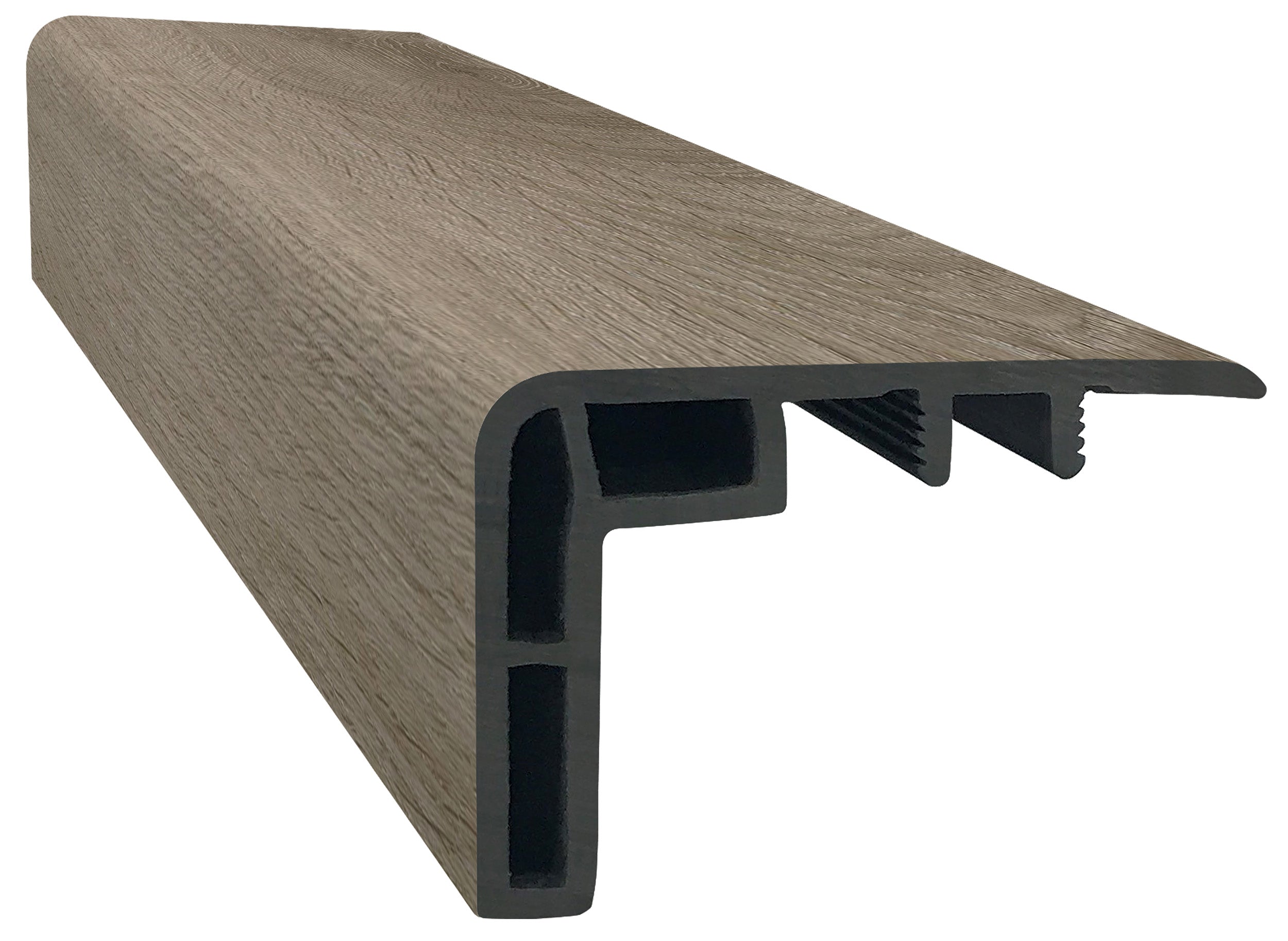 ProSolutions - Nez de marche en vinyl SPC à chevauchement Elevation Olympic 1-3/8" x 2-1/8" x 94"