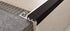 Progress Profiles - Profilé pour marche Prostair aluminium naturel avec insert en résine de vinyle/caoutchouc - Noir - 10 mm