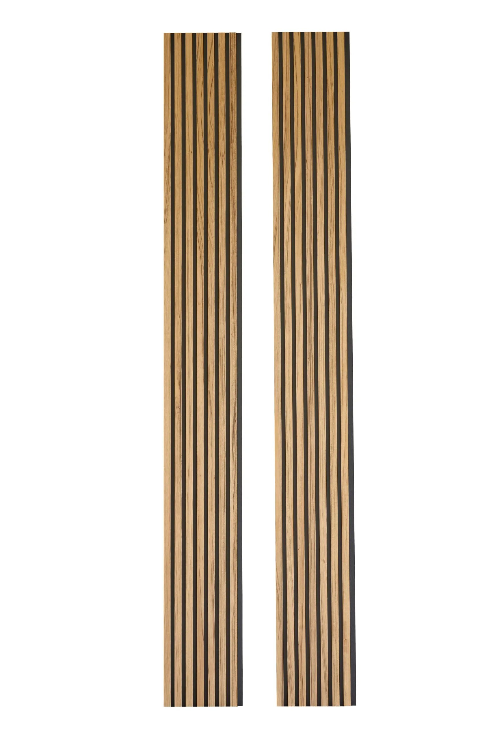 Acoustic panel in African Walnut wood slats