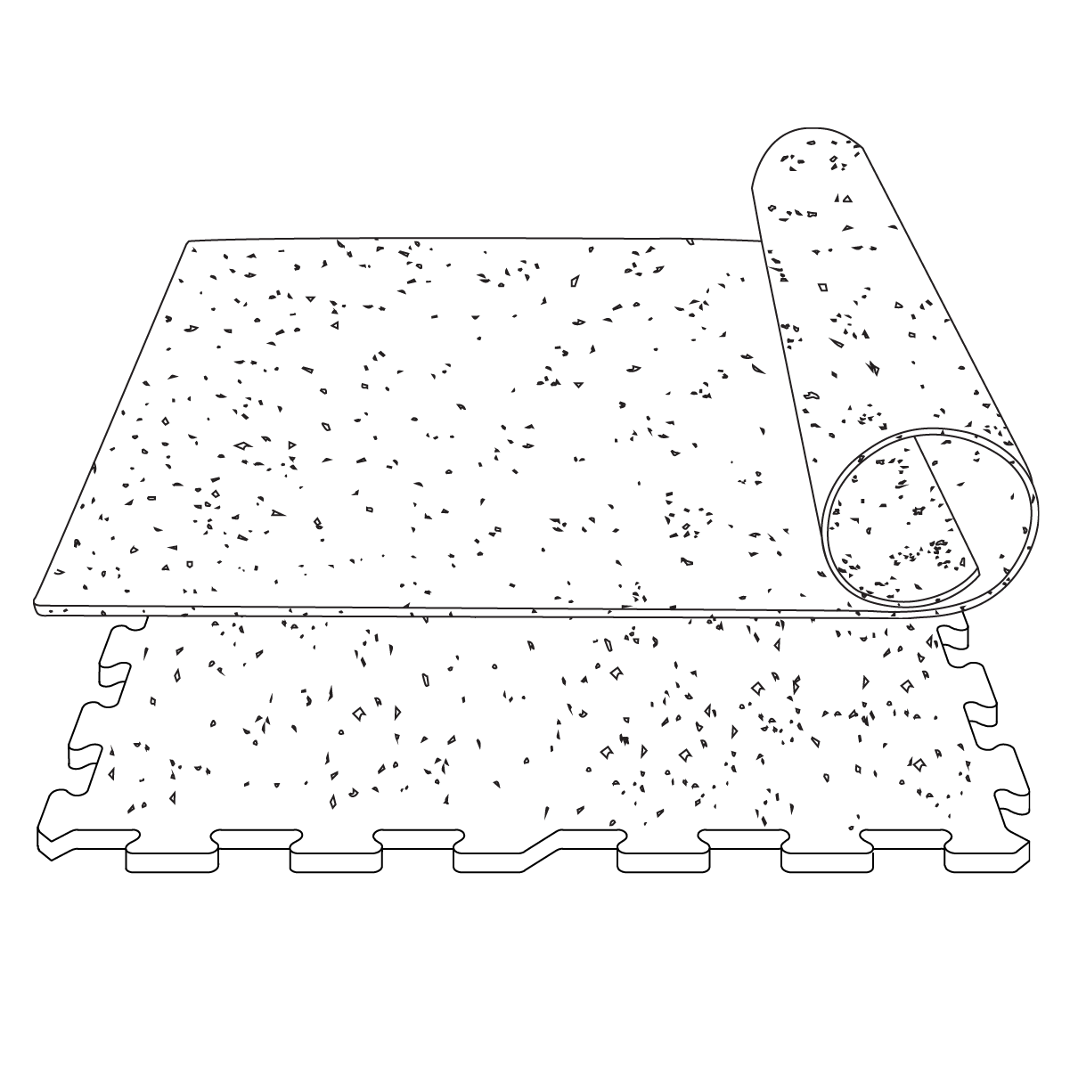 Puzzle Pliteq-Fit08 Tuile 23x23x8mm Vert ||FIT08PE12
