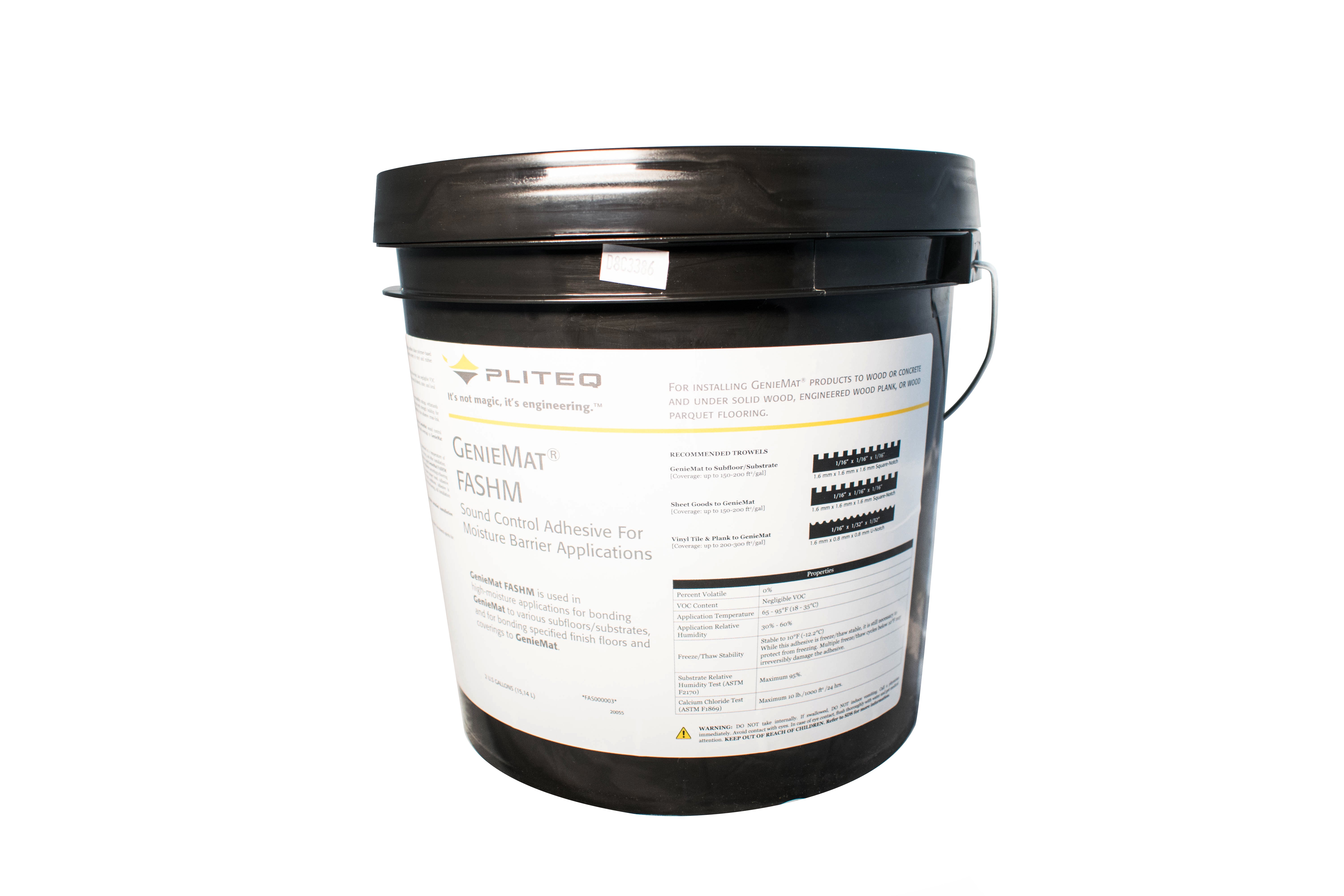 Pliteq - Adhésif caoutchouc GenieMat 2 gal