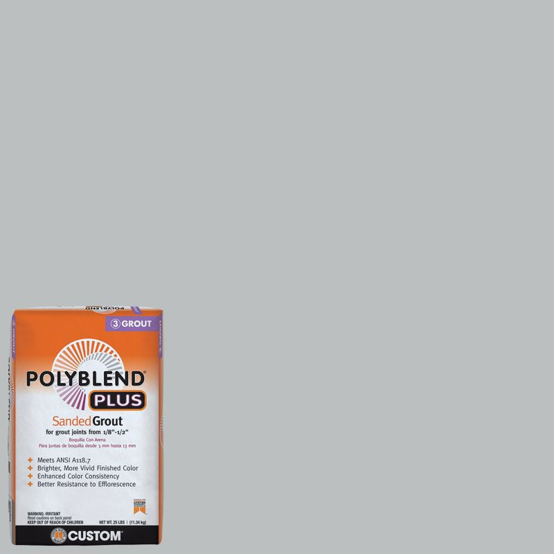 Custom Building Products - Coulis avec sable PolyBlend Plus #115 Platinum 25 lb