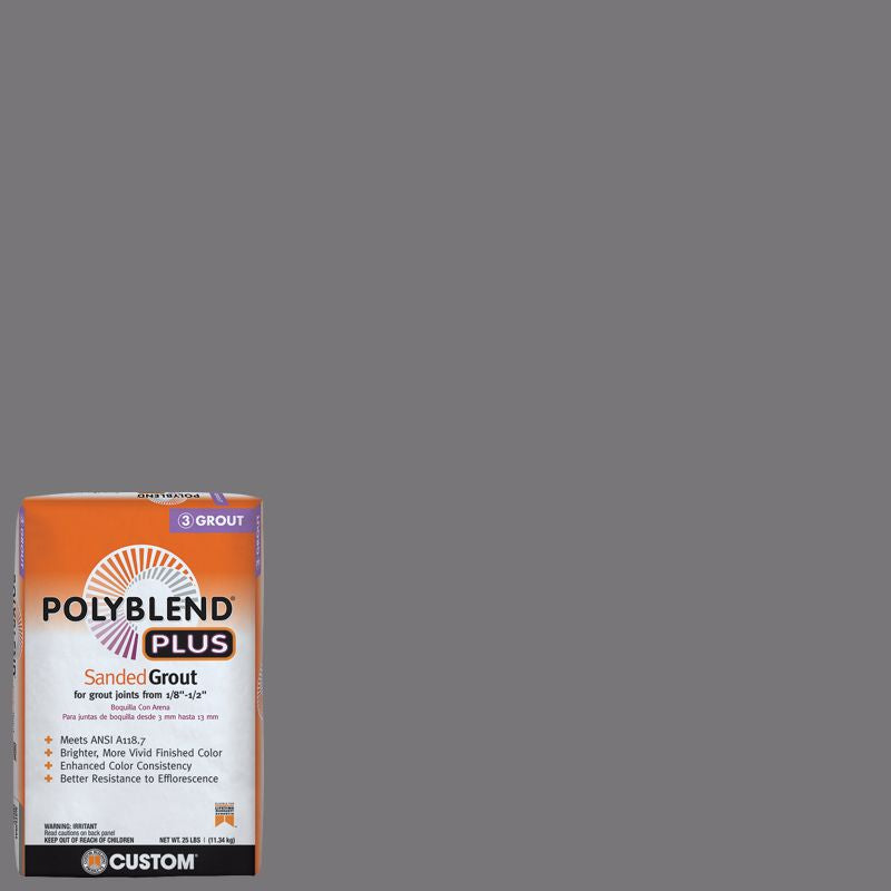 Custom Building Products - Coulis avec sable PolyBlend Plus #19 Pewter 25 lb