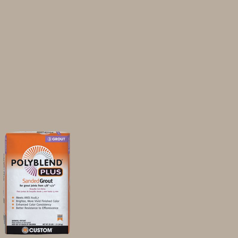 Custom Building Products - Coulis avec sable PolyBlend Plus #386 Oyster Gray 25 lb