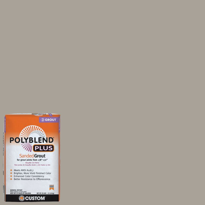 Custom Building Products - Coulis avec sable PolyBlend Plus #543 Driftwood 25 lb