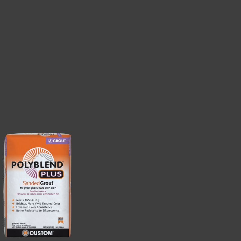 Custom Building Products - Coulis avec sable PolyBlend Plus #60 Charcoal 25 lb