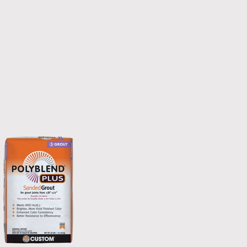 Custom Building Products - Coulis avec sable PolyBlend Plus #642 Ash 25 lb