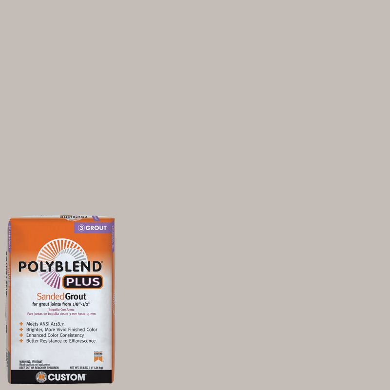 Custom Building Products - Coulis avec sable PolyBlend Plus #643 Warm Gray 25 lb