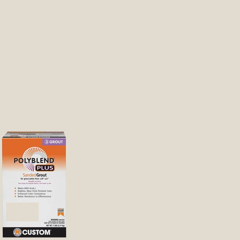 Custom Building Products - Coulis avec sable PolyBlend Plus #11 Snow White 7 lb