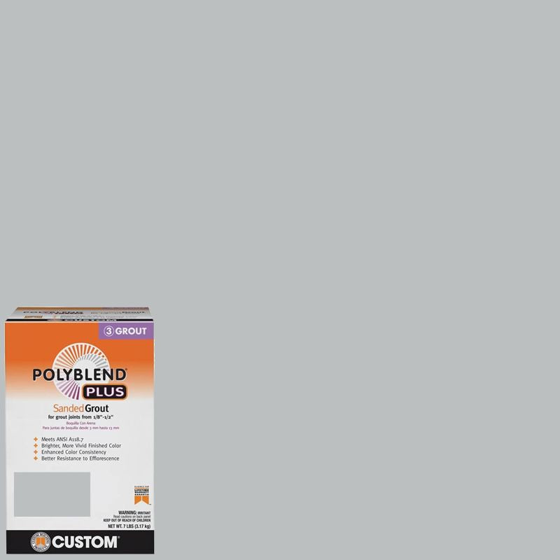 Custom Building Products - Coulis avec sable PolyBlend Plus #115 Platinum 7 lb
