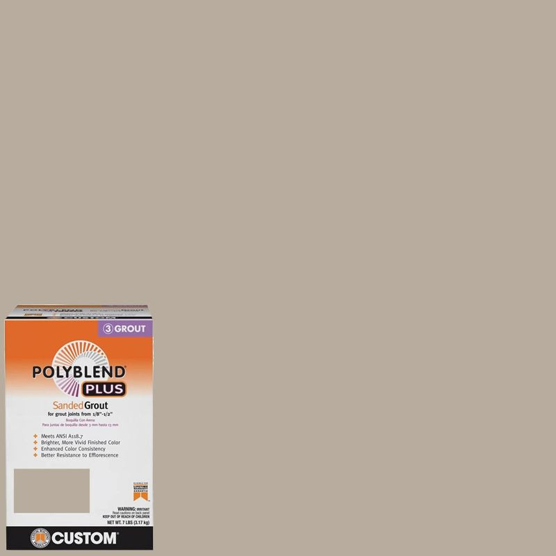 Custom Building Products - Coulis avec sable PolyBlend Plus #386 Oyster Gray 7 lb