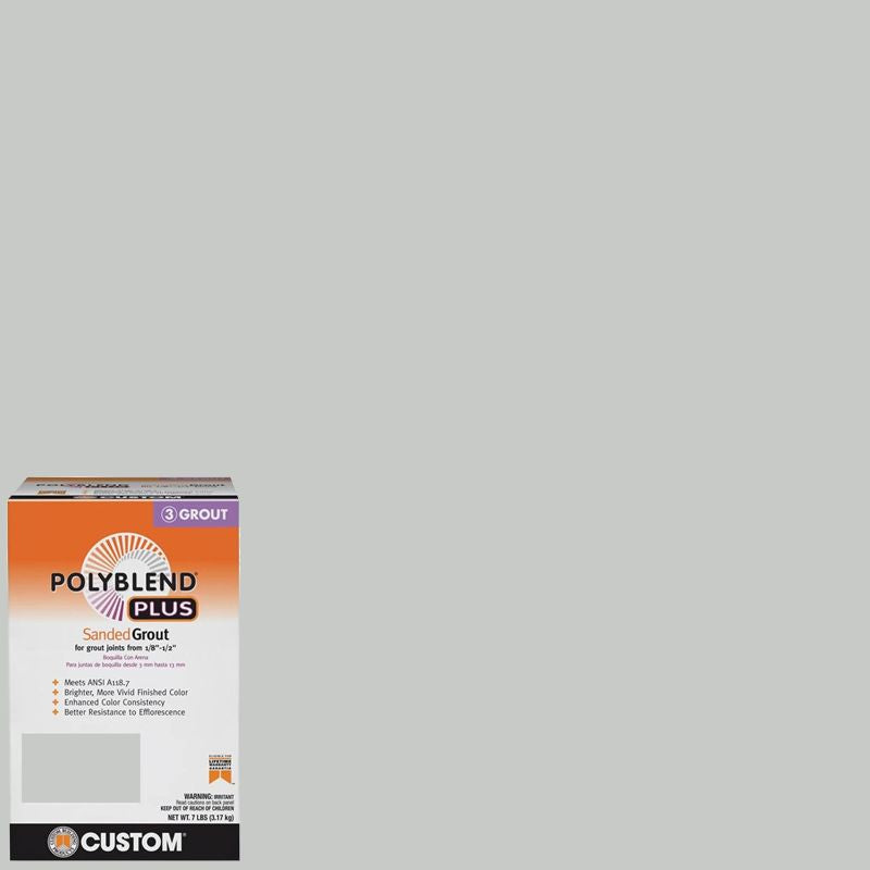 Custom Building Products - Coulis avec sable PolyBlend Plus #544 Rolling Fog 7 lb