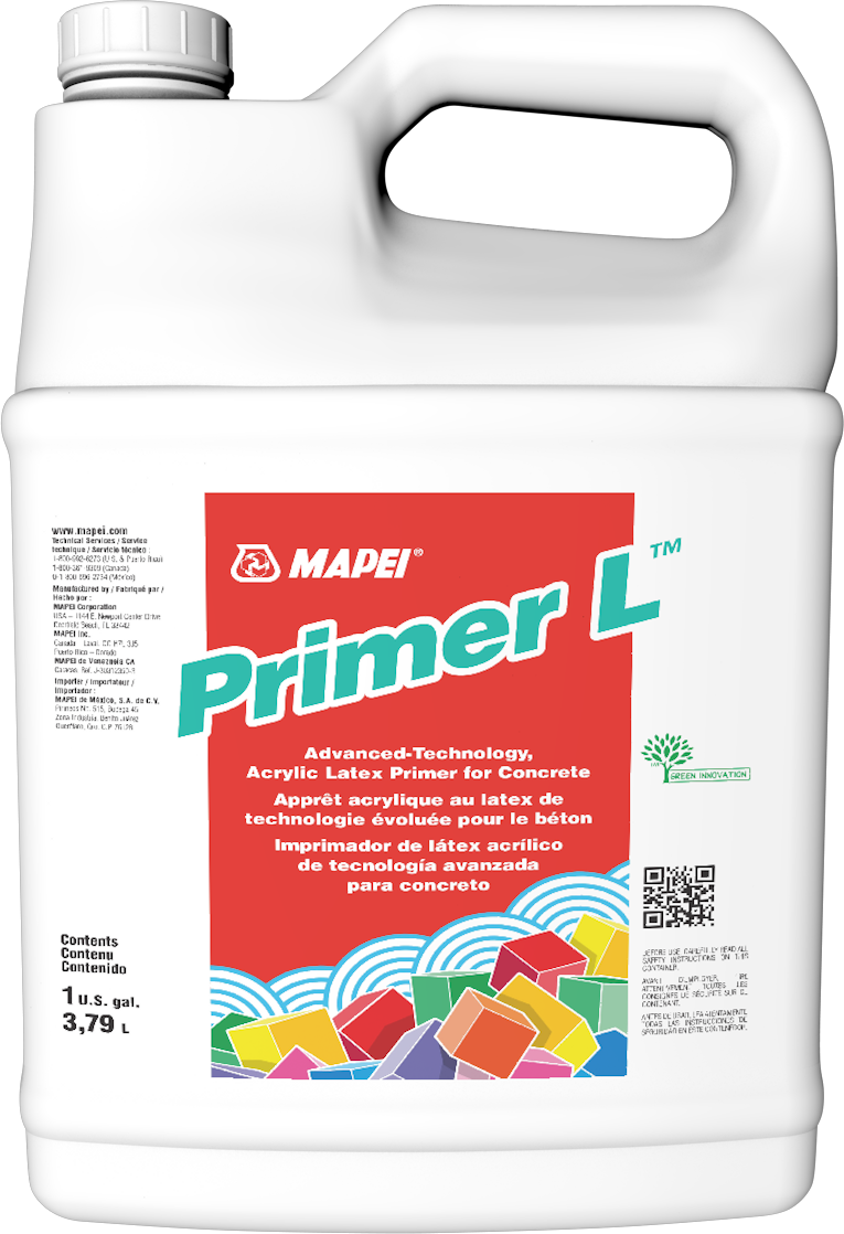 Mapei - Primer L Apprêt latex acrylique de technologie évoluée pour béton - 3.79 L
