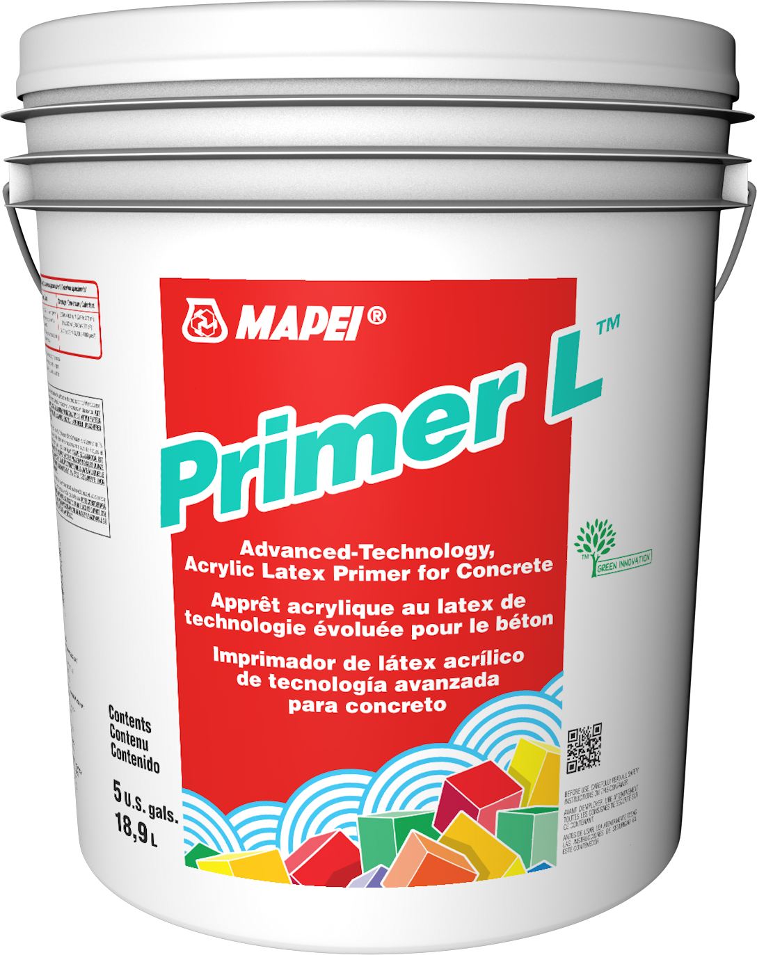 Mapei - Primer L Apprêt latex acrylique de technologie avancée pour béton - 18.9 L