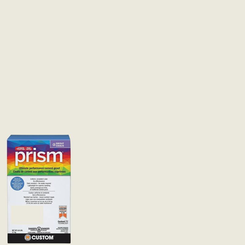 Custom Building Products - Coulis avec sable haute performance Prism #381 Bright White 6.8 lb