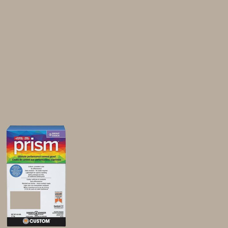 Custom Building Products - Coulis avec sable haute performance Prism #386 Oyster Gray 6.8 lb