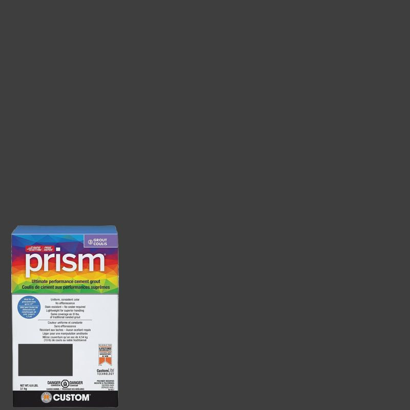 Custom Building Products - Coulis avec sable haute performance Prism #60 Charcoal 6.8 lb