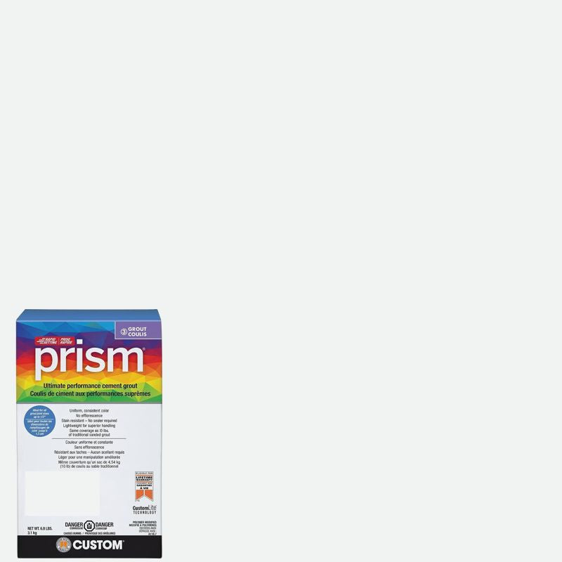 Custom Building Products - Coulis avec sable haute performance Prism #640 Arctic White 6.8 lb