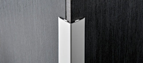 Progress Profiles - Profilé de coin Proedge AL avec adhésif en aluminium argent anodisé 25 x 25 mm