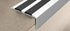 Progress Profiles - Profilé pour marches Proend INS 75 perforé avec Double insert en aluminium anodisée 37 x 75.5 mm