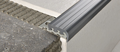Progress Profiles - Profilé couvre-marche Prostep aluminium anodisé argent 10.2 mm
