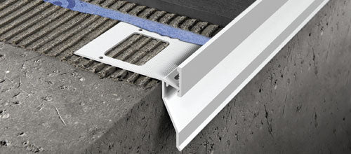 Progress Profiles - Profilé de balcon Proterrace Drain FDP aluminium verni gris 1/2" (12.5 mm) x 3-9/16" x 8' 10-3/16"