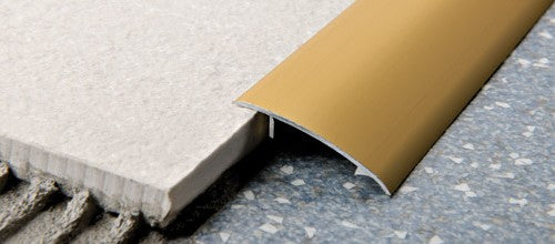Progress Profiles - Profilé d'extrémité/raccord arrondi Protrans auto-collant aluminium anodisé argent 6/13 mm