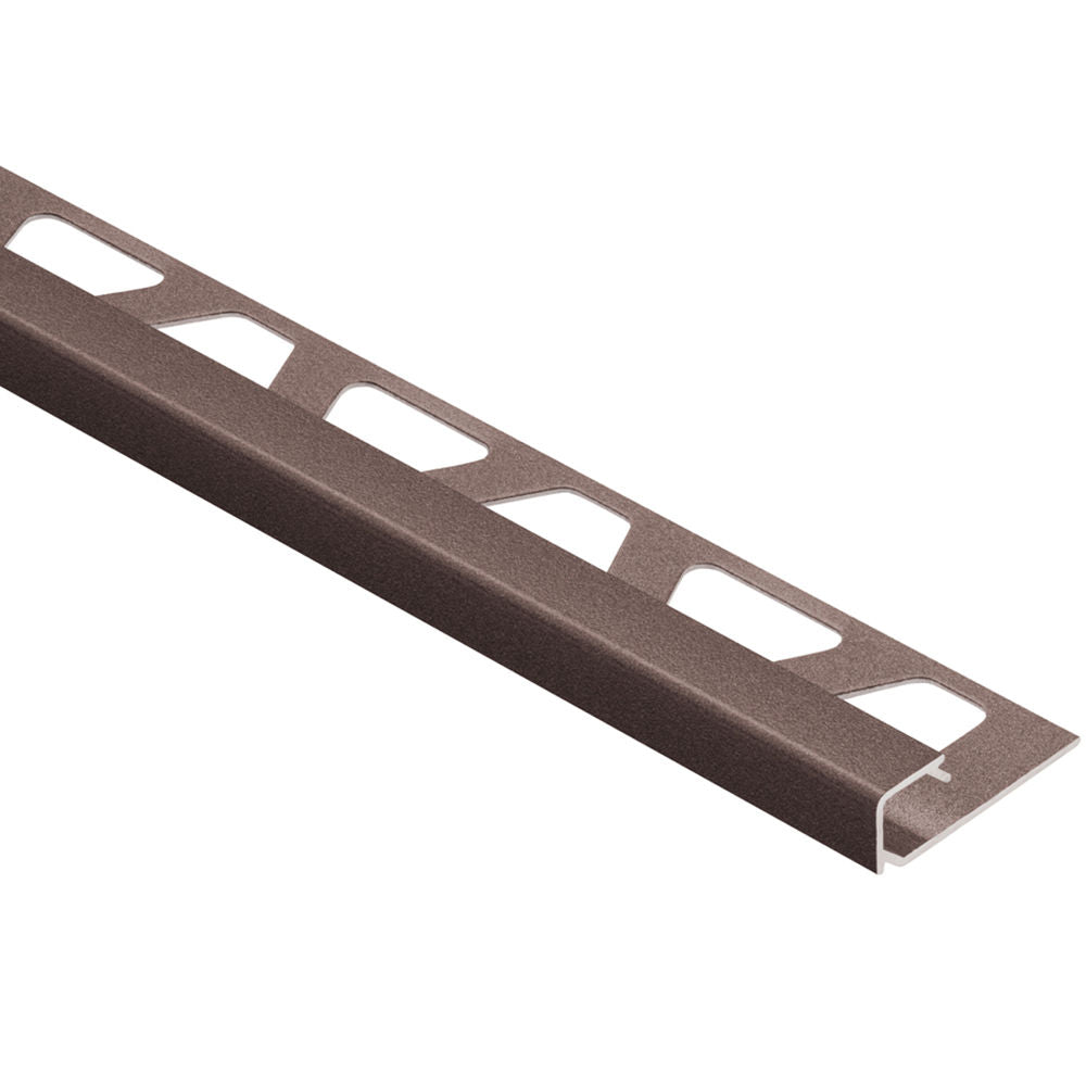 Schluter - QUADEC Profilé de bordure carré - aluminium bronze 3/8" (10 mm) x 8' 2-1/2"