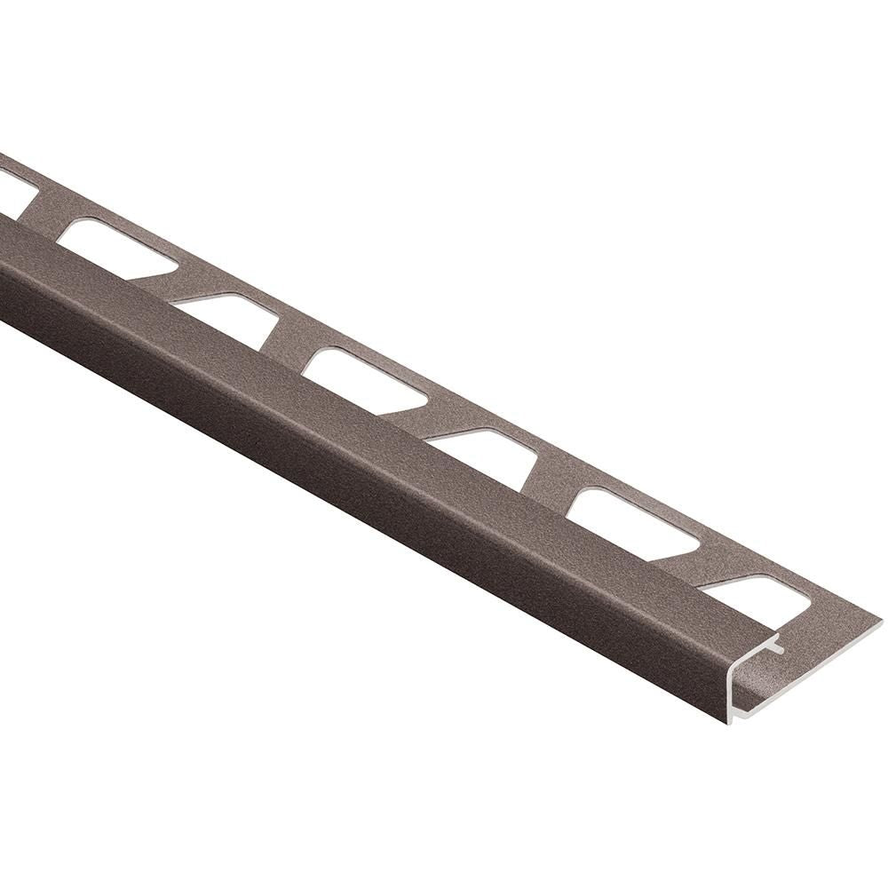 Schluter - QUADEC Profilé de bordure carré - aluminium bronze 7/16" (11 mm) x 8' 2-1/2"
