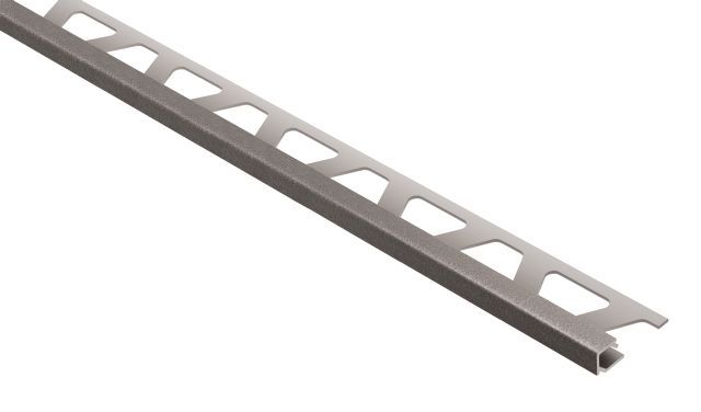 Schluter - QUADEC Profilé de bordure carré - aluminium étain 1/2" (12.5 mm) x 8' 2-1/2"