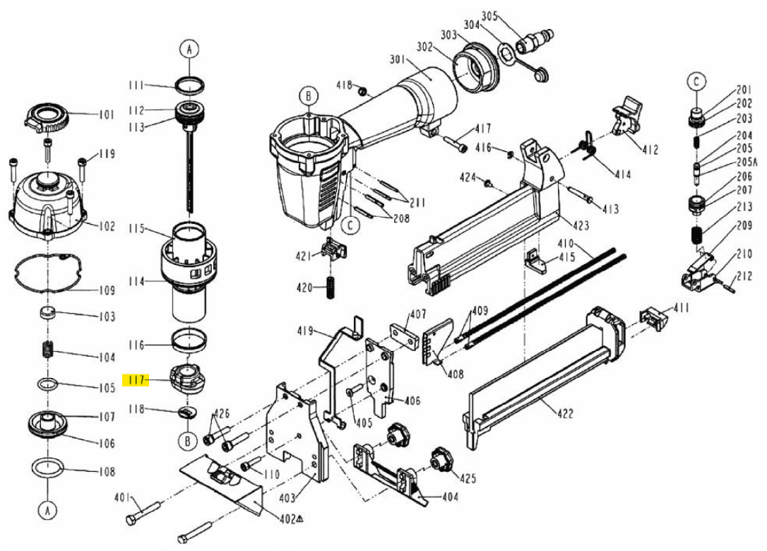 Primatech - Pare-choc pour agrafeise Q180