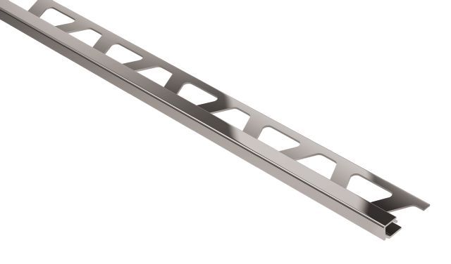 Schluter - QUADEC Profilé de bordure carré - aluminium anodisé chrome poli 1/4" (6 mm) x 8' 2-1/2"