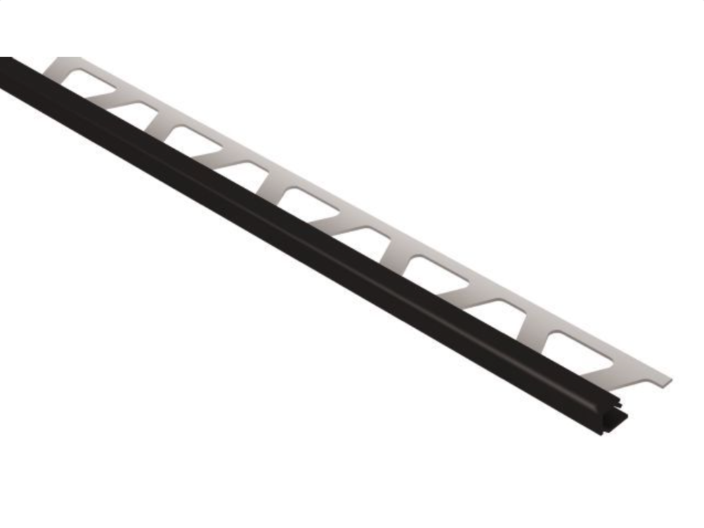 Schluter - 5/16" (8 mm) x 8' 2-1/2" - QUADEC Profilé de bordure carré - aluminium noir ||Q80GS